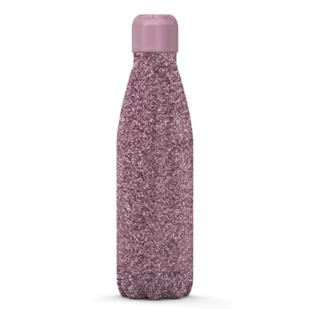 BOTELLA TÉRMICA I-TOTAL 500 ML GLITTER ROSA