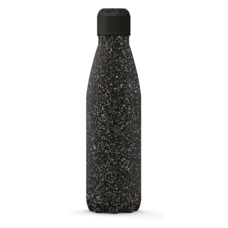 BOTELLA TÉRMICA I-TOTAL 500 ML GLITTER NEGRO