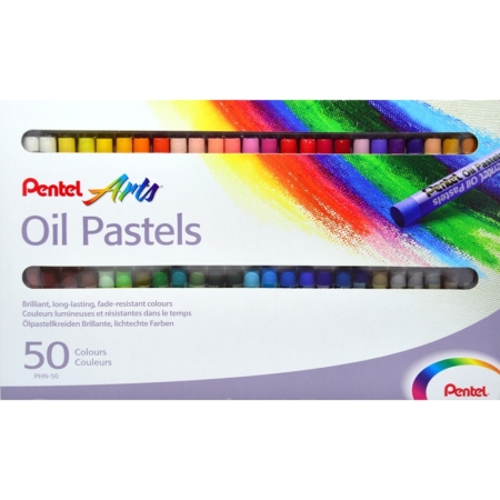 CAJA DE 50 PASTELES DE ACEITE PENTEL