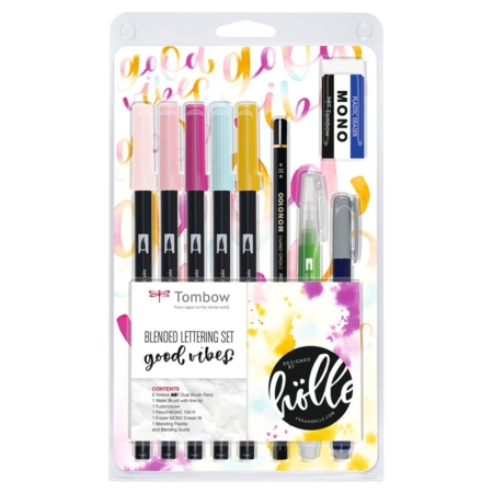 SET DE BLENDED LETTETING GOOD VIBES TOMBOW