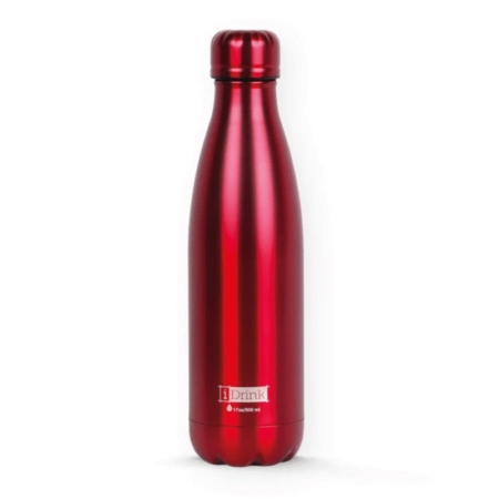 BOTELLA TÉRMICA I-TOTAL 500 ML ROJO METAL