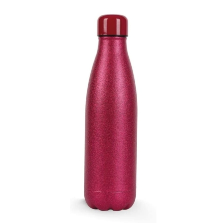 BOTELLA TÉRMICA I-TOTAL 500 ML GLITTER ROSA