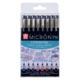 ESTUCHE DE 8 ROTULADORES SAKURA PIGMA MICRON PN