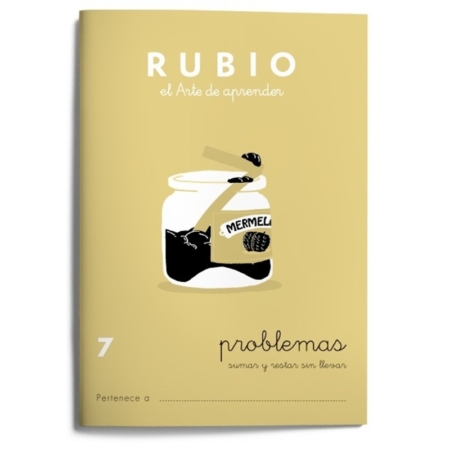 CUADERNO RUBIO PROBLEMAS 7 SUMAR Y RESTAR SIN LLEVAR