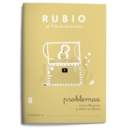 CUADERNO RUBIO PROBLEMAS 8 SUMAR LLEVANDO Y RESTAR SIN LLEVAR