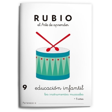 CUADERNO RUBIO EDUCACIÓN INFANTIL 9 – INSTRUMENTOS MUSICALES
