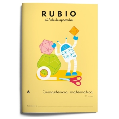 CUADERNO RUBIO COMPETENCIA MATEMÁTICA 6