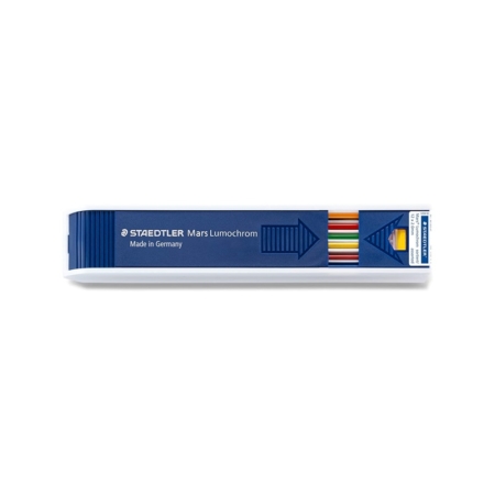 ESTUCHE DE 12 MINAS 2 MM STAEDTLER MARS LUMOCHROM COLORES SURTIDOS