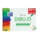 Bloc de dibujo Oxford A4+ 20 hojas con taladros y recuadro 130 g