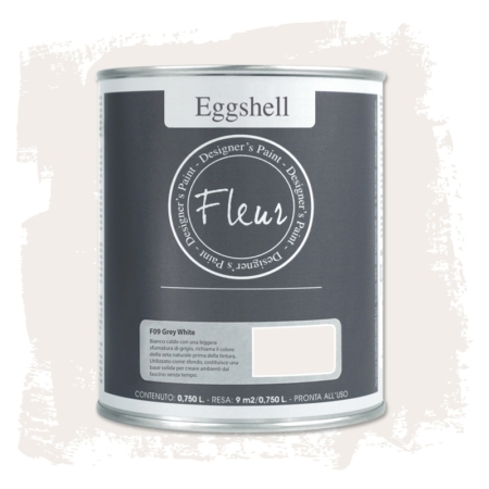 Pintura eggshell de Fleur 750 ml Grey White