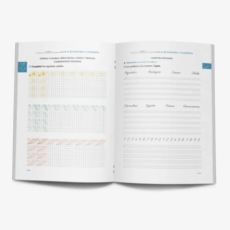 Cuaderno Rubio estimulación de destrezas motoras finas escritura y caligrafía dificultad alta