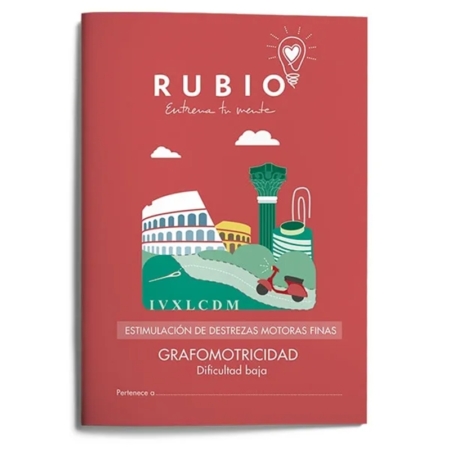 Cuaderno Rubio estimulación de destrezas motoras finas grafomotricidad dificultad baja