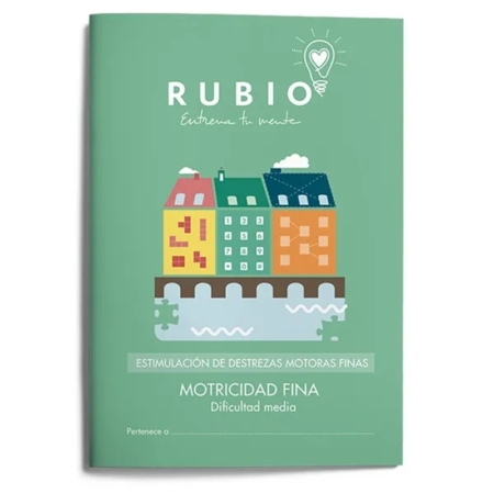 Cuaderno Rubio estimulación de destrezas motoras finas motricidad fina dificultad media