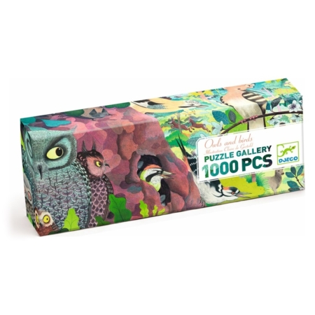 Puzzle galería Búhos y pájaros 1000 piezas