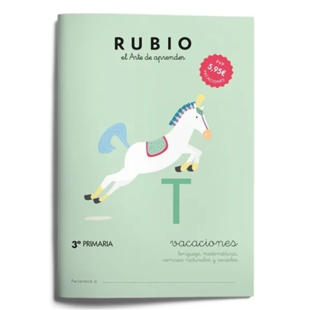 Cuaderno Rubio vacaciones 3º Primaria