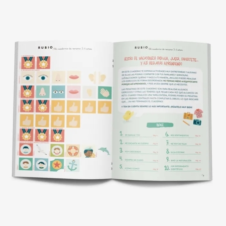 Mi cuaderno de verano Rubio 3-4 años