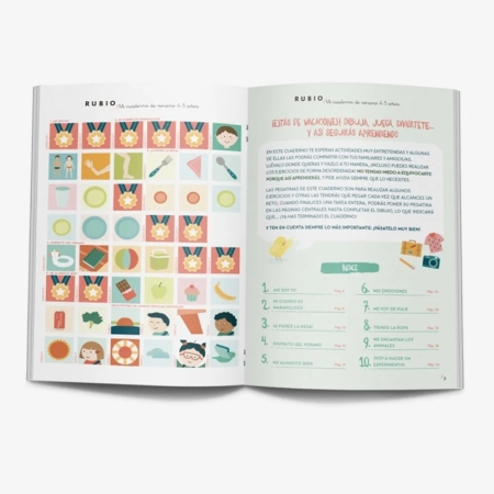 Mi cuaderno de verano Rubio 4-5 años