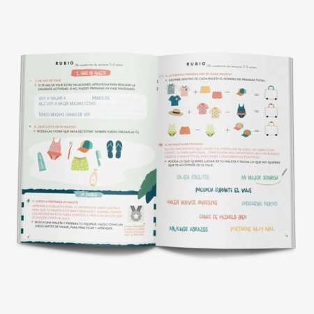 Mi cuaderno de verano Rubio 5-6 años