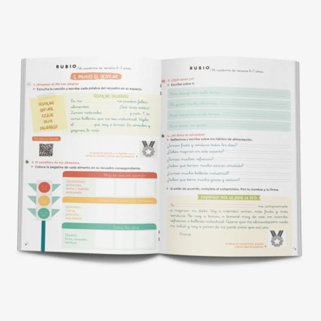 Mi cuaderno de verano Rubio 6-7 años