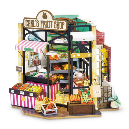 MAQUETA DIY CASA EN MINIATURA CARL'S FRUIT SHOP