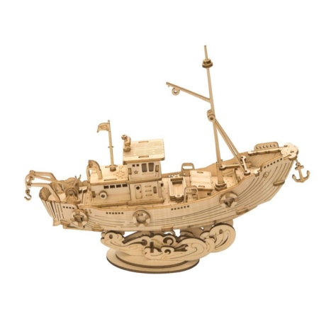 PUZZLE 3D DE MADERA FISHING SHIP