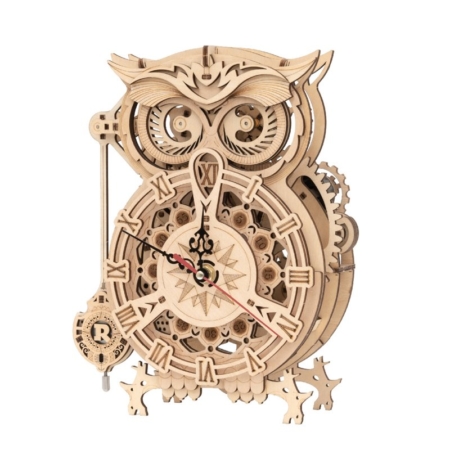 MAQUETA DIY MECÁNICA OWL CLOCK