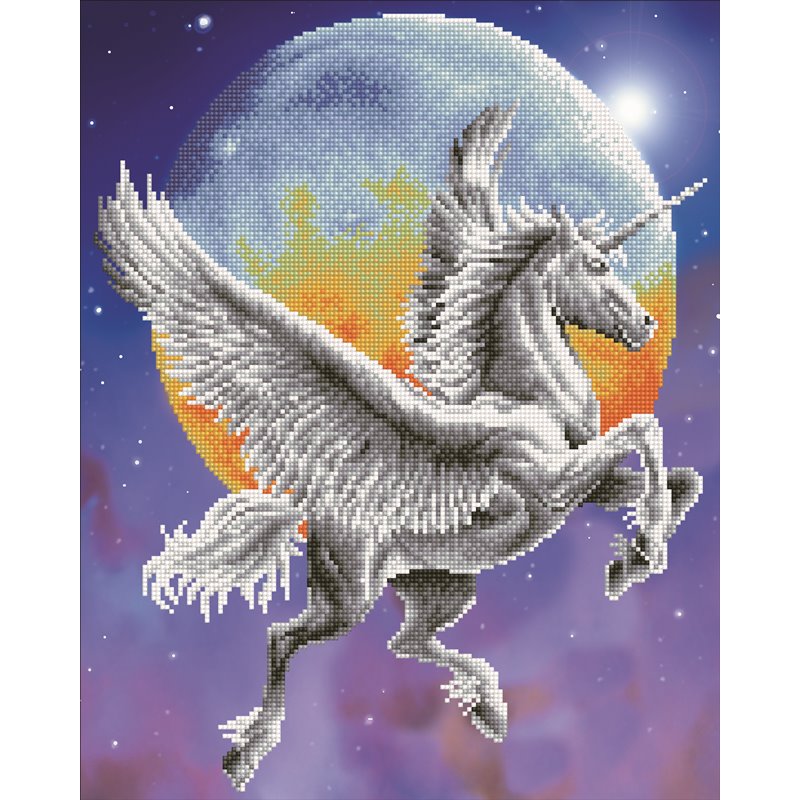 PINTAR CON DIAMANTES DIAMOND DOTZ MOONLIGHT FLIGHT 51 X 40 CM