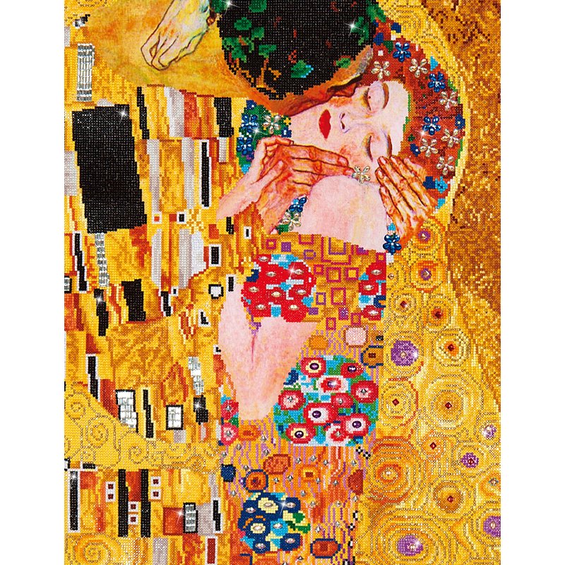 PINTAR CON DIAMANTES DIAMOND DOTZ THE KISS (KLIMT) 71 X 56 CM