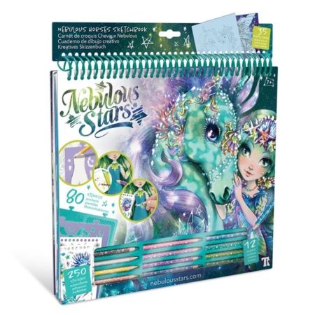 CUADERNO ESBOZO CABALLOS FANTASÍA AGUA