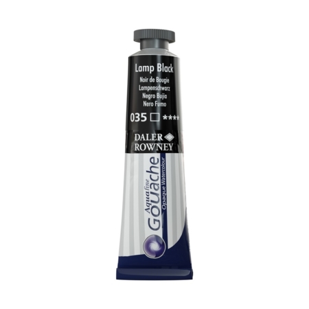 TUBO 15ML GOUACHE DALER ROWNEY AQUAFINE NEGRO BUJIA