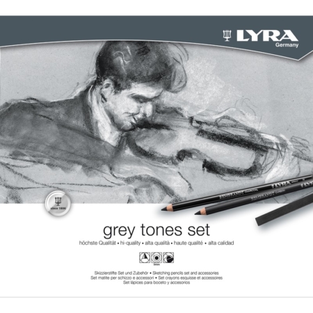 SET TONOS GRISES LYRA 25 UDS