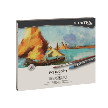 ESTUCHE METAL 24 UDS LYRA AQUACOLOR