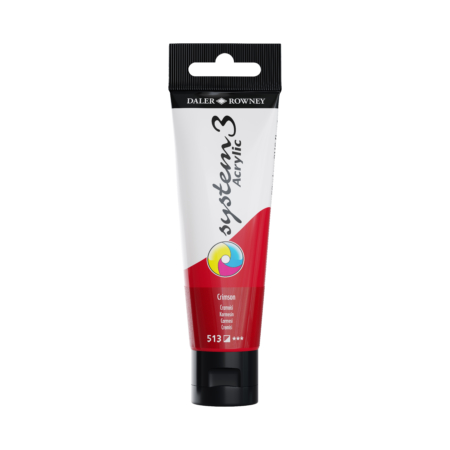 COLOR ACRÍLICO SYSTEM 3 ORIGINAL CRIMSON TUBO 59ML