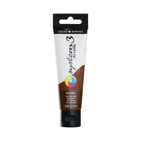 COLOR ACRÍLICO SYSTEM 3 ORIGINAL BURNT UMBER TUBO 59ML