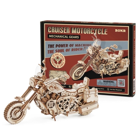 Puzzle 3D de madera Cruiser motorcycle