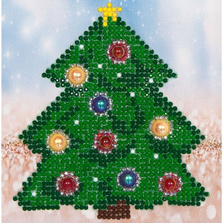 Pintar con diamantes Diamond Dotz Christmas tree 13,5 x 13,5 cm