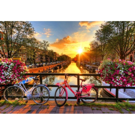 Puzzle de madera Bicycles of Amsterdam 300 piezas