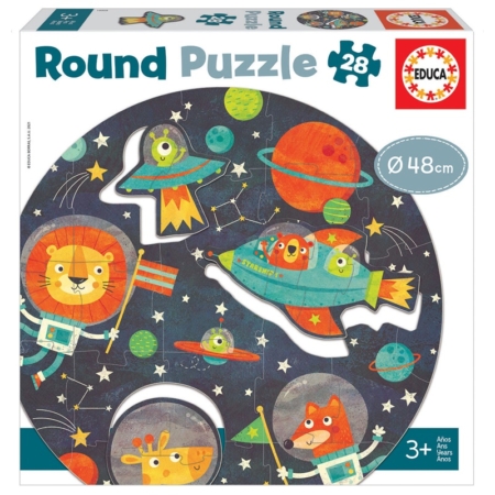 EL ESPACIO ROUND PUZZLE 28 PIEZAS