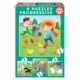 PUZZLES PROGRESIVOS ANIMALES DE LA GRANJA 6, 9, 12 Y 16 PIEZAS