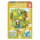 PUZZLES PROGRESIVOS ANIMALES SALVAJES 12, 16, 20 Y 25 PIEZAS