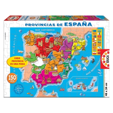 PUZZLE PROVINCIAS ESPAÑA 150 PIEZAS