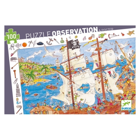 Puzzle de observación Los piratas 100 piezas