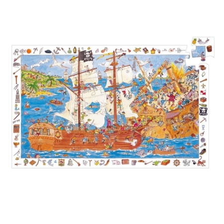Puzzle de observación Los piratas 100 piezas