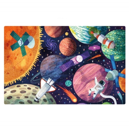 Puzzle brilla en la oscuridad Sistema Solar 104 piezas