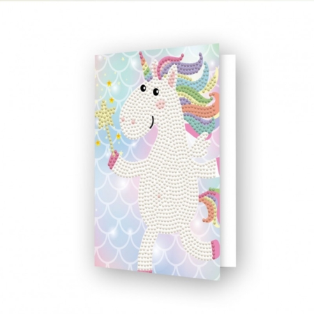 Pintar con diamantes Diamond Dotz tarjeta Unicorn Wish