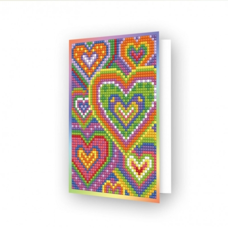 Pintar con diamantes Diamond Dotz tarjeta Heart mosaic