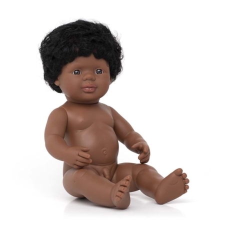 MUÑECO BEBÉ AFROAMERICANO 38 CM