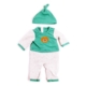 PIJAMA FRÍO VERDE RAYAS 38 CM