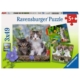 Puzzle Gatitos atigrados 3x24 piezas