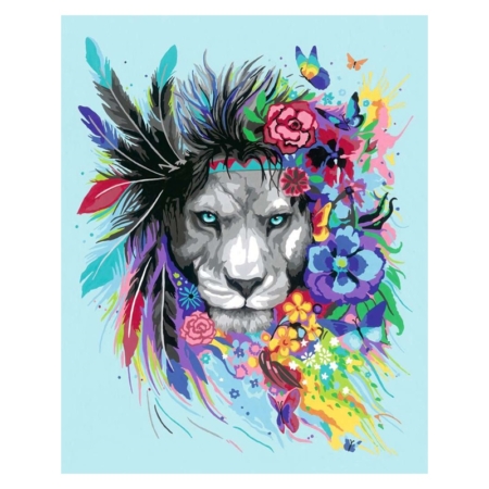 Pintar por números Boho lion